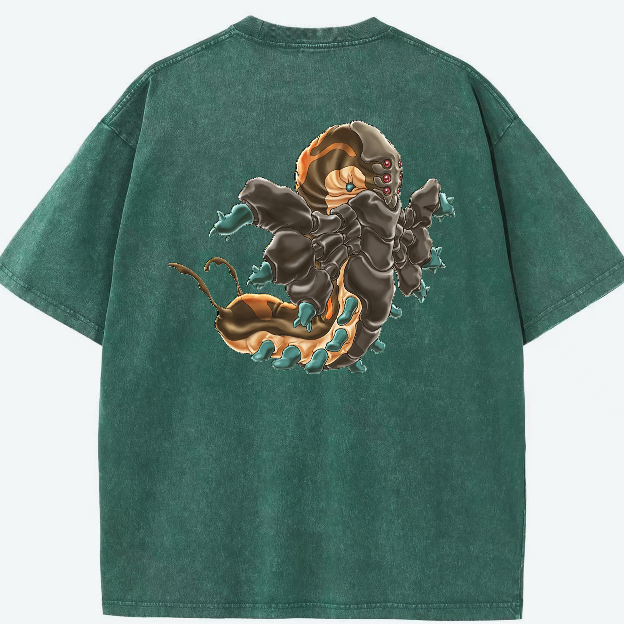 （画像用） 遊☆戯☆王 Yu-Gi-Oh! 綿100% ヴィンテージ風 半袖Tシャツ（背面プリント）